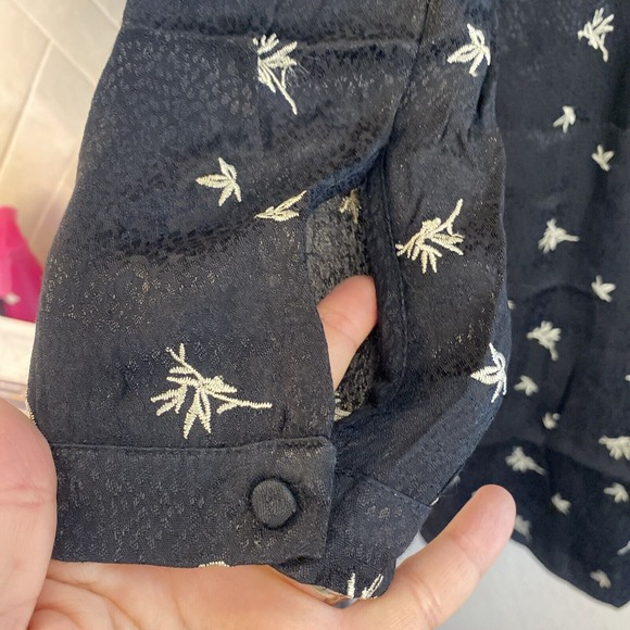 AllSaints Rosi Bamboo Dress Sz 6 Puffed Sleeves Black Whimsigoth Grunge Punk - Picture 8 of 16